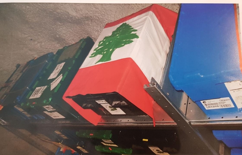 العلم اللبناني يلف البذور اللبنانية في نفق 