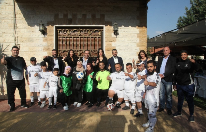 حركة شباب الشرق تكرم اعلامي البقاع وتطلق مشروع فريق ذوي الهمم لكرة القدم برعاية رجل علي العينا 