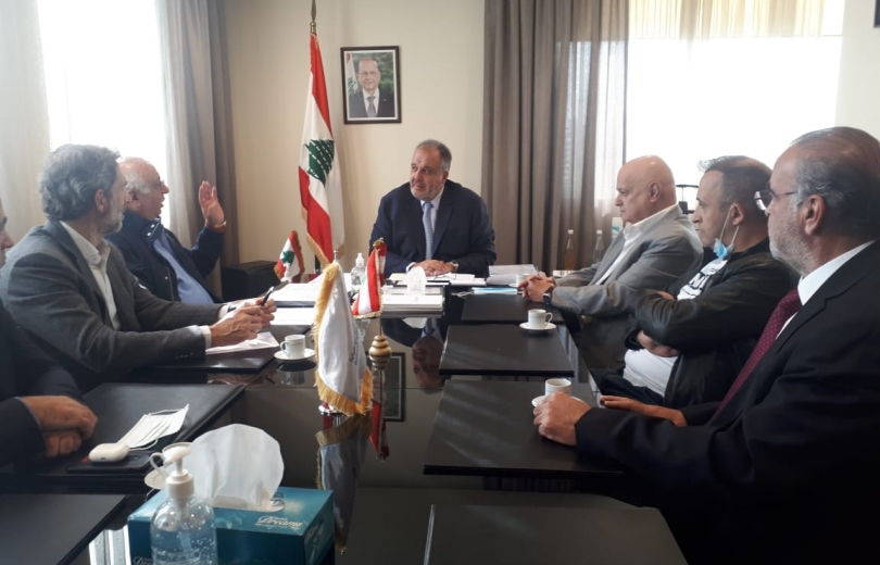 اجتماع الوزير جورج بوشكيان مع المجلس اللبناني لمصنّعي الألبان والأجبان LDB برئاسة جاك كلاسي