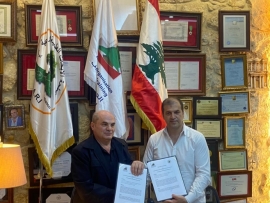 الجمعية اللبنانية للدراسات والتدريب توقع وثيقة تفاهم مع مصلحة الأبحاث العلمية الزراعية 