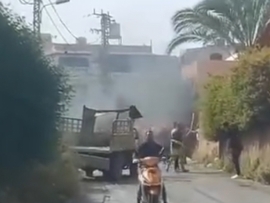بالفيديو.. استهداف سيارة في الزهراني